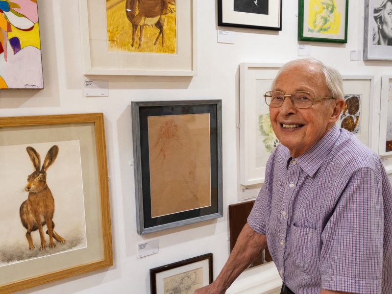 Residents on a trip to a local art gallery from Burleigh House care home