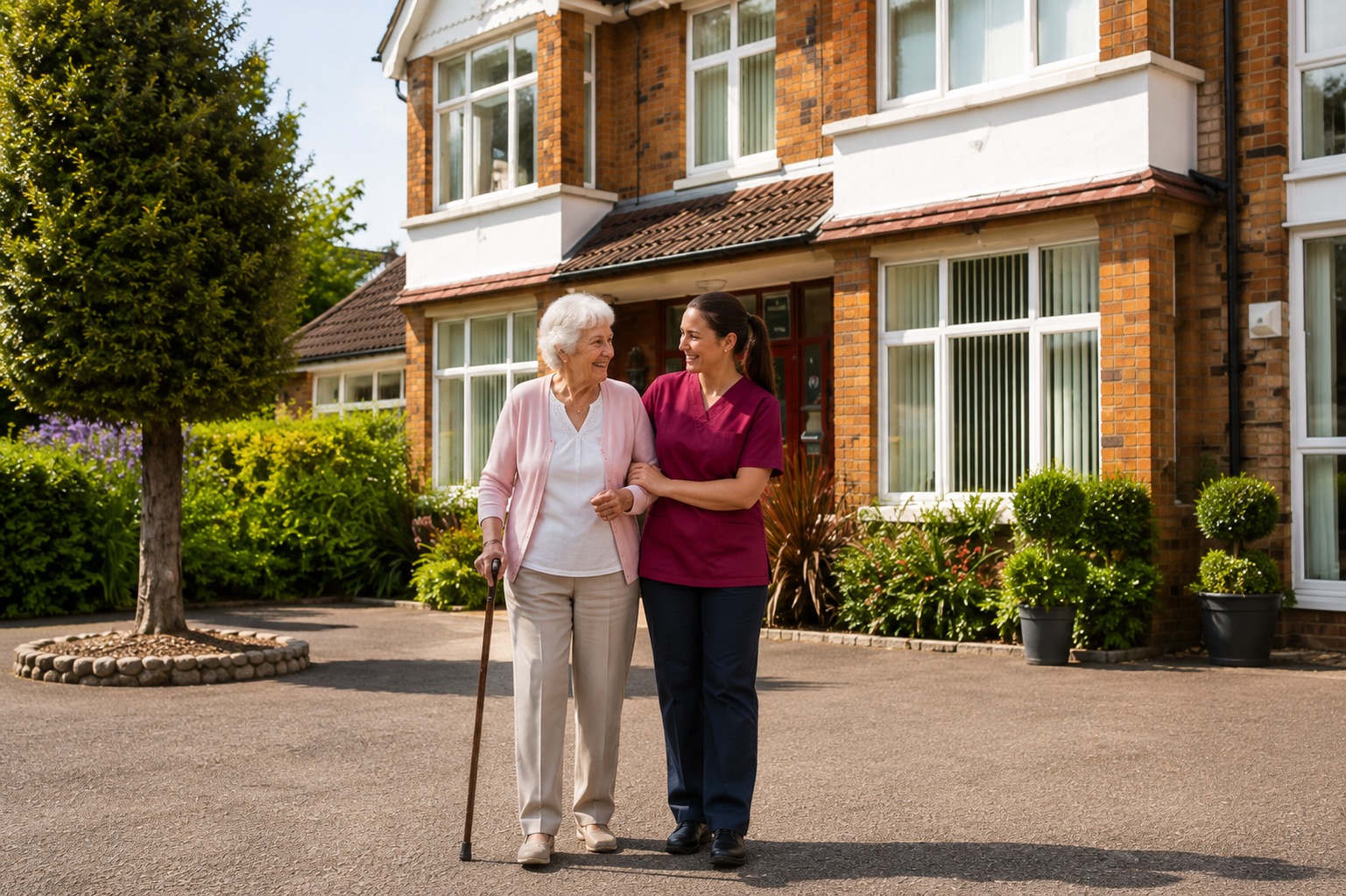 Respite care at Burleigh House care home, Baldock, Hertfordshire